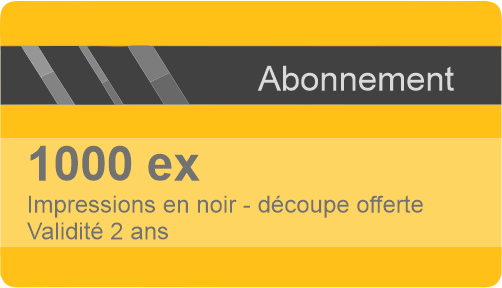 Abonnement impressions en noir ou en couleur de 250 à 10 000 ex